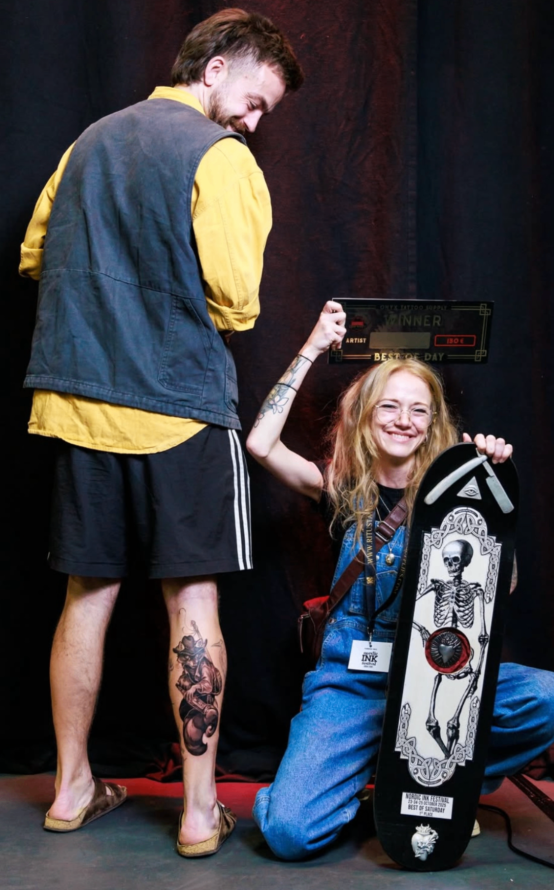 Nana modtager pris ved Nordic Ink Festival